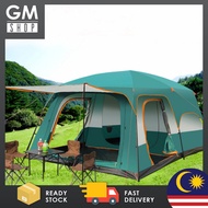 GMSHOP 8-12 Person Large Camping Tent Waterproof Outdoor Camping Tent With 2 Bedroom Compartment