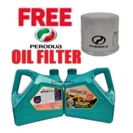 New Packing Perodua 0W20 Fully Synthetic Engine Oil 0W-20 3L + Free Perodua Oil Filter Axia Bezza 1.