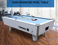 240x130x85cm COIN TOKEN OPERATED WHITE PUTIH 8 feet American POOL Table MDF desk billiard Championsh
