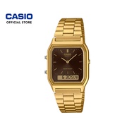 Casio Vintage AQ-230GA-5AMQY Gold Stainless Steel Band Men Watch / Women Watch