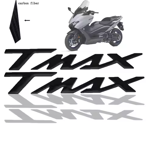 1 pair Motorcycle 3D stickers 3D Mark T Max Stickers Carbon fiber epoxy For TMAX 500 530 T Max T-Max
