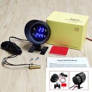 Voltmeter 2 in 1 LED 12V 24V Car Water Temperature Gauge 0~120 C Degree Celsius Voltage Meter With 1