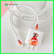 "Girl Zodiac Character" Motif Charger Case Compatible for iPhone, Xiaomi, Oppo, Vivo