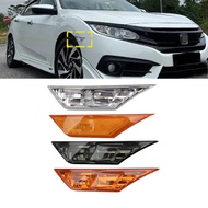 Suitable for Honda Civic Fc Fender Light Orange/Black Side Fender Marker Lamp Shade Type R 2016-2021 Signal Lamp Replacement Cover Auto Parts Bumper Lamp Shade