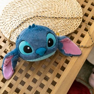 QIAOSHANG | Lilo and Stitch Design Crossbody and Key Bag Plush Toy