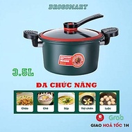 Nồi áp suất , nồi hầm cháo đa năng mini totipotent pot 3.5L dùng cho mọi loại bếp từ, bếp gas, bếp hồng ngoại