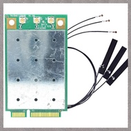 [U L Z R] QCA9880 WLE900VX WIFI Card+3XAntenna 1300Mbps 5Ghz Mini PCIE Wireless WiFi Adapter Module 