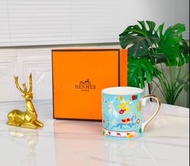 Hermes 愛馬仕 夢幻馬戲團 藍色太空人水杯 馬克杯 – 結婚生日情人節禮物