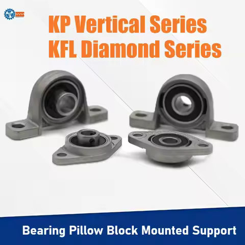 1pcs Mounted Bearing Pillow Block Zinc Alloy Type:Kp08 Kp000 Kp001 Kp002 Kp003 Kfl08 Kfl004 Kfl005 K