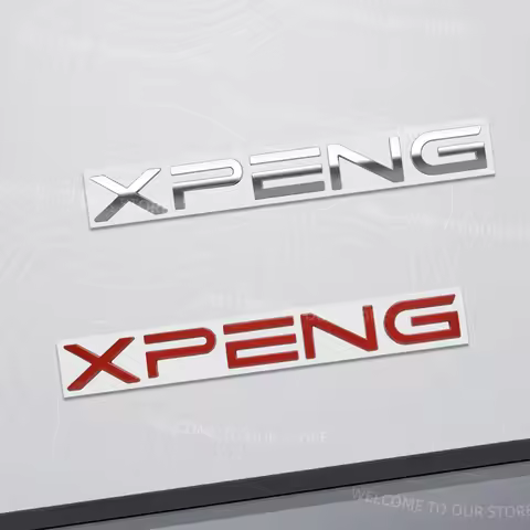 Zinc Alloy For XPENG Letter Logo Xpeng P7i P5 G3 G6 G9 H93 N5 X9 Car Trunk 3D Metal Emblem Rear Body
