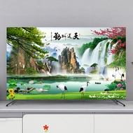 Chinese New Style High-End tv cover Cloth  lace  smart tv dust flat screen monitor protection hanging desktop LCD animation /24 32 37 43 47 50 52 55 60 65 75 80inch online celebrity tapestry   camber10273