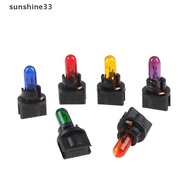 sun 10PCS T5 .5 Led Bulb W1.2WCar Interior Lights Dashboard Heag Indicator shine