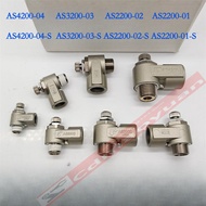 SMC Brand New Speed Regulating Valve AS4200-04-S AS3200-03-S AS2200-02-S AS2200-01-S