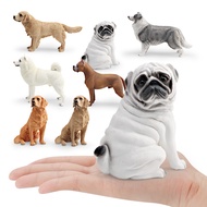 Children's Cognitive Simulation Pug Shiba Inu Doberman Golden Retriever Collie Pet Dog Model Figurin
