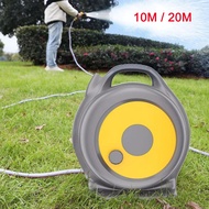 Garden Hose Set With Reel And Spray Nozzle Water Hose Heavy Duty 10/20 Meters