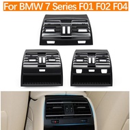 Car Rear Center Console Air Vent Panel AC Vent Grille Outlet Cover For BMW 7 Series F01 F02 F04 730 