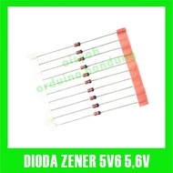 5v6 5.6v diode 5.6v dip 0.5watt diode 1/2 watt diode 5v6
