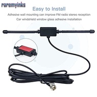 RAREM Radio Antenna, Plug Play Stereo FM Dipole Aerial, Portable 75Ohm Universal Aerial Connector Ho