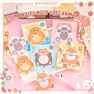 Sticky Cute Cat Red Panda Fox Tiger Kawaii Soft MotifNotes 30 Sheets 10x9 cm Notes Sticky Paper Dail