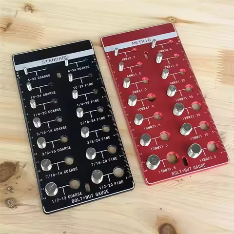 J1UL1N 1Pcs Thread Checkers,Nut And Bolt Thread Checkers,Bolt Size And Thread Gauge,Bolt And Nut Ide