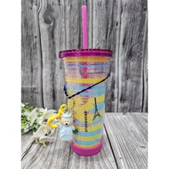 Starbucks Liberty Plastic Cold Cup 20oz With Keychain