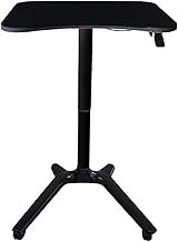 YVYKFZD Mobile Laptop Lectern Podium Stand, Portable Podium Pulpits with Wheels, Height Adjustable Church Pulpit, Sit-to-Stand Lectern Desk for Office, School (Color : B)