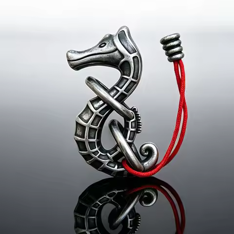 Seahorse Rope Puzzles Disentanglement Brain Teasers for Adults Kids Logic IQ Test Toys Mind Challeng