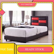 Katil Kulit PVC Divan Katil Single Katil Bujang