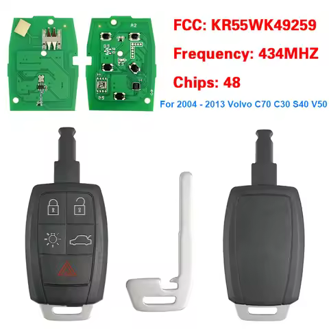 CN050009 KR55WK49259 ID48 Chip 433-434FSK PFK 31300258 Car Remote Control Key For Volvo C30 V40 S40 