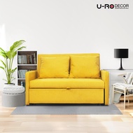 U-RO DECOR รุ่น ZARA (ซาร่า) โซฟาเบด 2 ที่นั่ง SOFA BED 2 SEATS WITH 2 PILLOWS [มี 3 สี] โซฟาปรับนอน