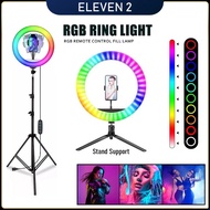 Lampu LED RGB dengan Klip Telefon – Pencahayaan Fotografi Berwarna-warni untuk Video Live / RGB LED 