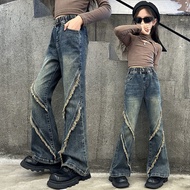 Girls Pants Spring Autumn Style Girls Flared Pants Flared Pants Extra Long Version Micro-Flared Pant