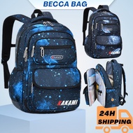 (Istock) beg sekolah  budak lelaki waterproof student bag primary school bag  besar boys kids backpa