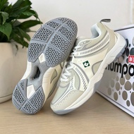 Specialized Kumpoo shoes for badminton, volleyball, table tennis Pickleball Kumpoo, white and blue, 