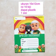 undangan ulang tahun karakter nussa rara nusa rara NUSSA RARA