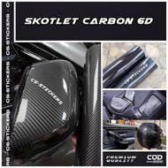 6D Glossy Premium Carbon Kevlar Motorcycle Sticker, 6 Dimensional Carbon Fiber Vinyl, Heat Resistant