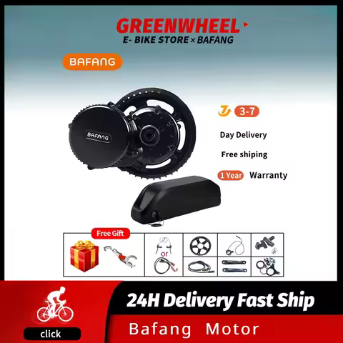 Bafang-Mid Drive Motor Kit, Electric Bicycle, Ebike Conversion Kit, 8Fun, BBS02, BBS02B, 13Ah 20Ah B