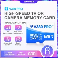 High speed Micro SD Card V380 Pro 16GB 32GB 64GB 128GB U3 TF Card For CCTV or Camera Memory Card Com