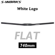 OEM SWORKS Ultralight Carbon Fiber MTB Handlebar 31.8mm Clamp 720-760mm FLAT 3° 9° RISE Angle Option