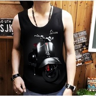 Men's Leon Singlet with classic vespa image yc collection/