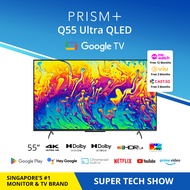 PRISM+ Q55 Ultra|4K QLED Google TV|55 inch|Quantum Colors|Google Playstore|Inbuilt Chromecast|HDR