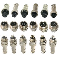 ราคาต่อชุด ผู้-เมีย plug connector  คอนเน็คเตอร์ 16mmมี 2Pin 3pin 4pin 5pin 6pin 7pin 8pin ราคาต่อชุ