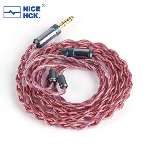 NICEHCK 5AplusUltra HiFi IEM Wire 7N High Purity Cable Gold Plated OFC 2Pin 4.4mm Plug for Dawn-X Pe