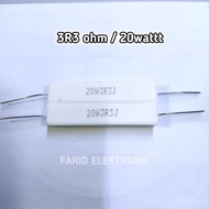 3.3ohm 3R3 ohm 20w 20watt Resistor