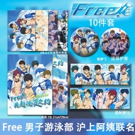 Free! Iwatobi Swim Club – Holographic Ticket + Badge Set (2-Piece Anime Merch)