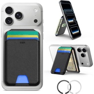 MagSafe Wallet Stand RFID Blocking 5 Cards Magnetic Card Holder for iPhone 17e/17/16/15/14/13/12 No 