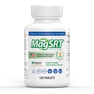 Jigsaw Health MagSRT | Magnesium plement with Vitamin B6, Folate & B12 | 120 Tablets | 30 Servings