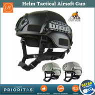 Helm Tactical Airsoft Gun Paintball CS SWAT - MICH2000 / Helm Paintball CS SWAT Multifungsi - Hitam