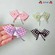 TOSE Doll Clothes, Checkered Cotton Stuffed Doll Checkered Cloak,  10~15cm Macaron Outfit 15cm Cotto