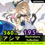 🔥 Digital Illustration Art - アシマ 🔥 Anime Figure | CG Art Digital Drawing Book | Smart Drawing Tablet